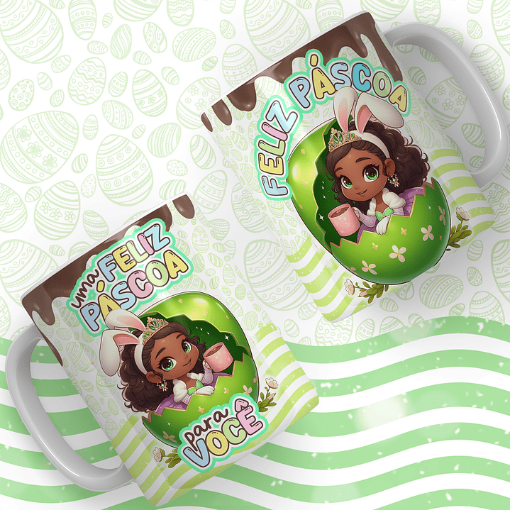 66 Artes para Caneca Páscoa Princesas Arquivos em Jpg  2