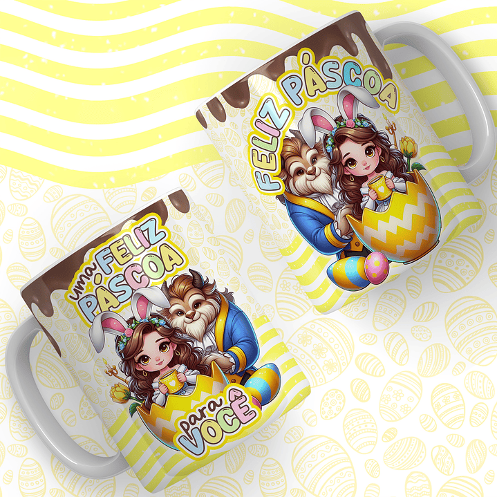66 Artes para Caneca Páscoa Princesas Arquivos em Jpg  1