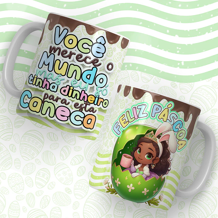 66 Artes para Caneca Páscoa Princesas Arquivos em Jpg  30