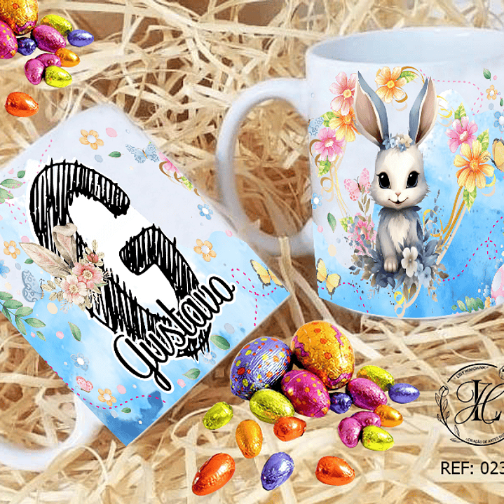 Artes para Caneca Páscoa Alfabeto Arquivos Editável 7