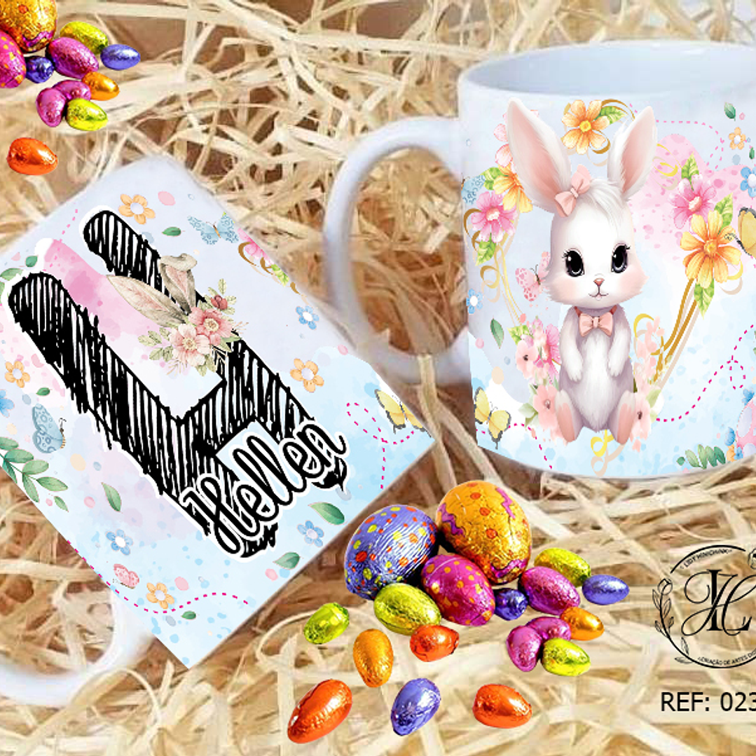 Artes para Caneca Páscoa Alfabeto Arquivos Editável 8