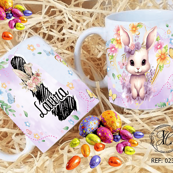 Artes para Caneca Páscoa Alfabeto Arquivos Editável 10