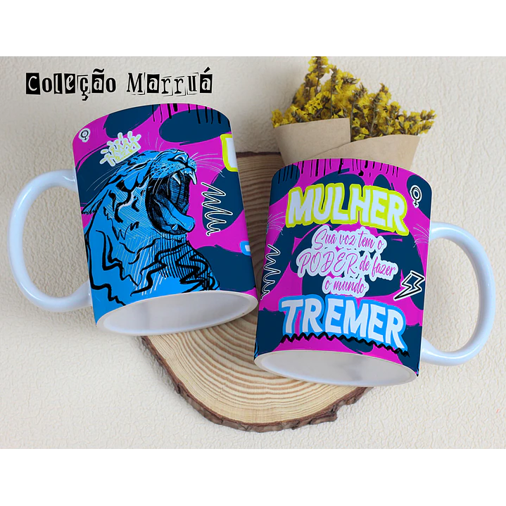 8 Artes para Caneca Dia das Mulheres Marrua Arquivos Editável  3