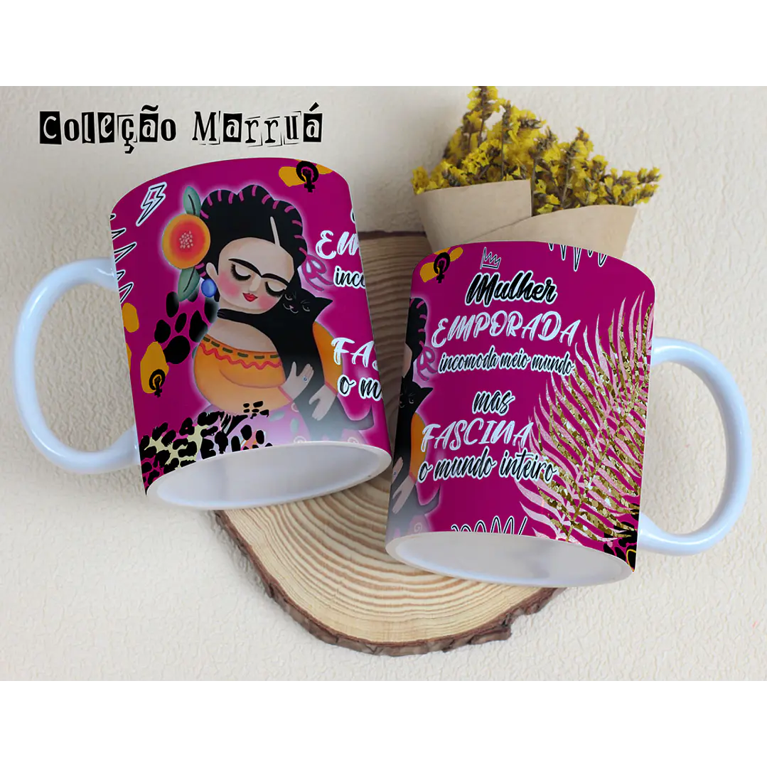 8 Artes para Caneca Dia das Mulheres Marrua Arquivos Editável  4