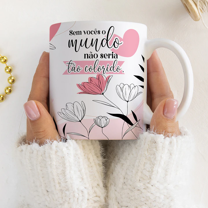 10 Artes para Caneca Dia das Mulheres Arquivos Editável 7
