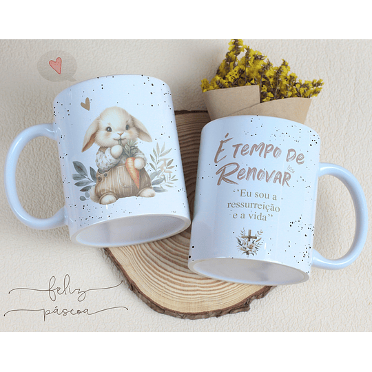 14 Artes para Caneca Páscoa Cristã Arquivos Editável