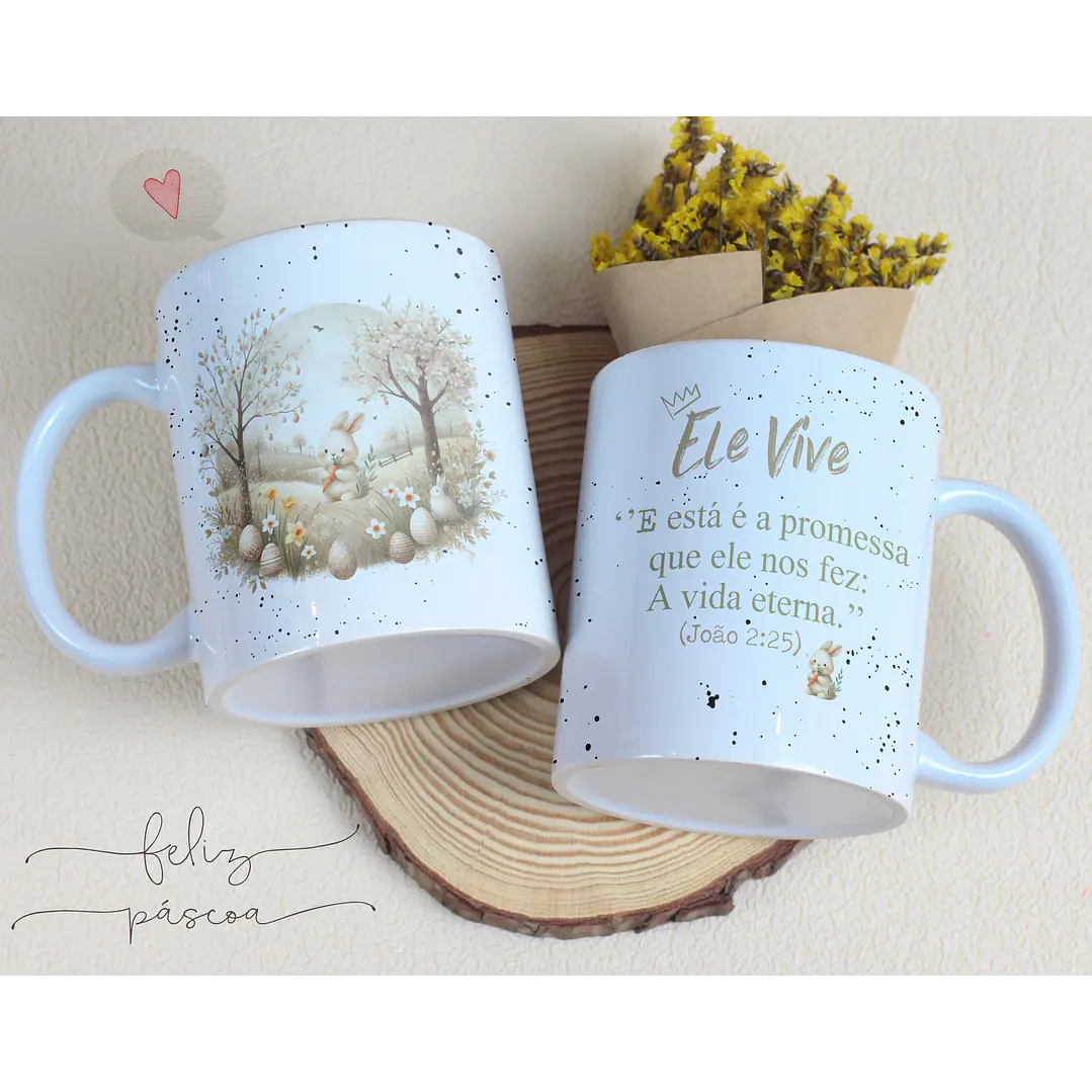 14 Artes para Caneca Páscoa Cristã Arquivos Editável 5