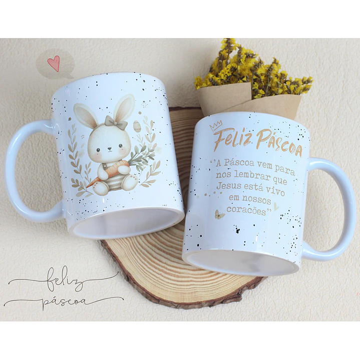 14 Artes para Caneca Páscoa Cristã Arquivos Editável 9