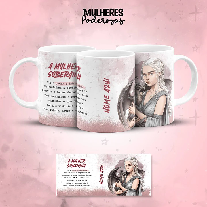 17 Artes para Caneca Mulheres Poderosas Personagens Arquivos em Jpg 1