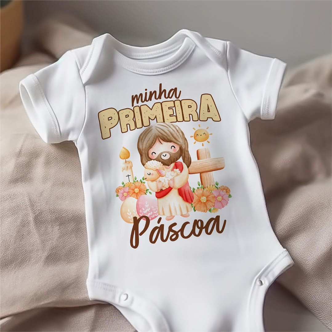 20 Artes para Body Páscoa Cristã Arquivo Editável  4