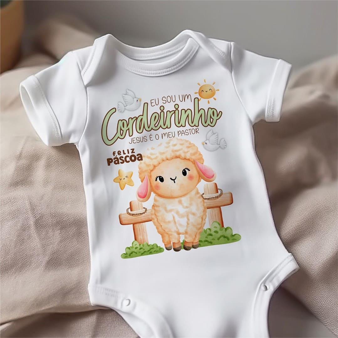 20 Artes para Body Páscoa Cristã Arquivo Editável  9