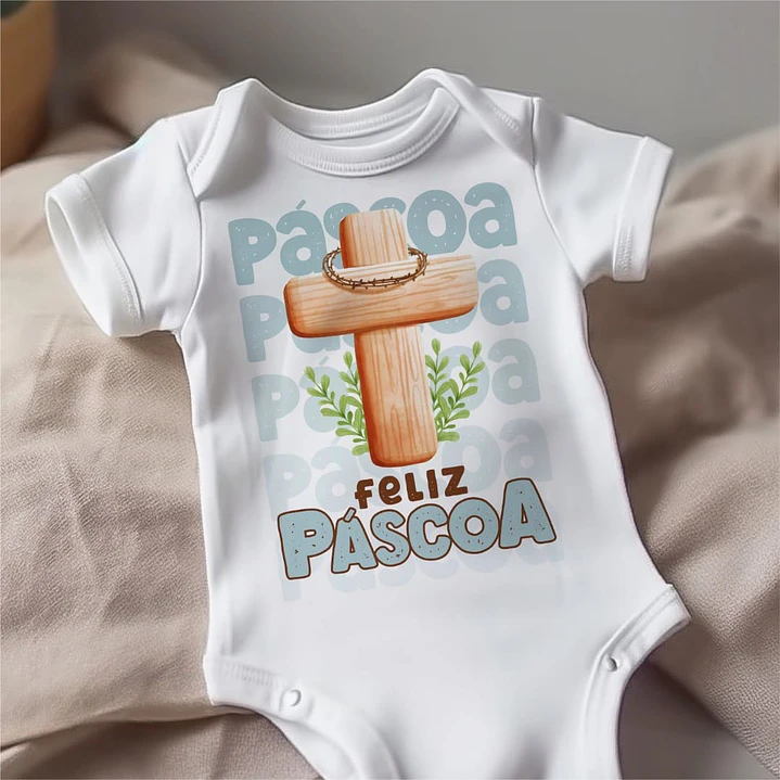 20 Artes para Body Páscoa Cristã Arquivo Editável  13