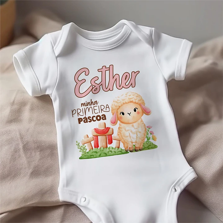 20 Artes para Body Páscoa Cristã Arquivo Editável  14