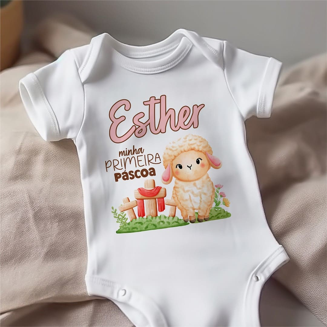 20 Artes para Body Páscoa Cristã Arquivo Editável  14