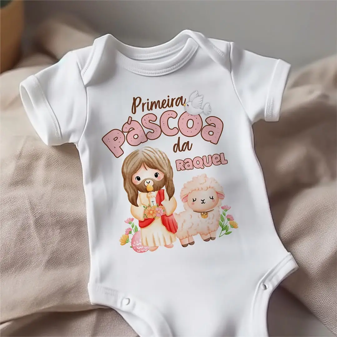 20 Artes para Body Páscoa Cristã Arquivo Editável  18