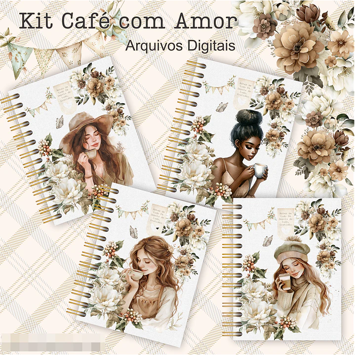 Kit Digital para Agendas e Bloquinhos em Png 4