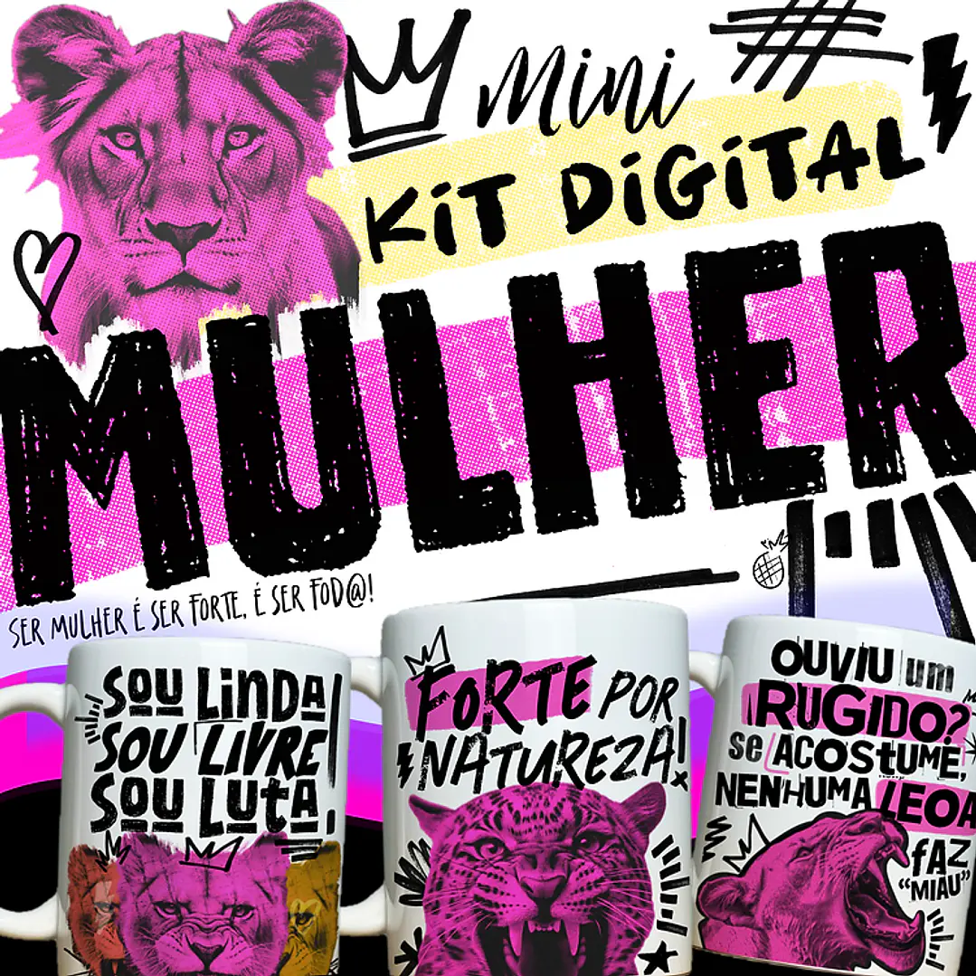 8 Artes para Caneca Mulheres Arquivos em Jpg  1