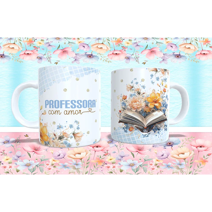 4 Arte para Caneca Professora Arquivo Editável 4