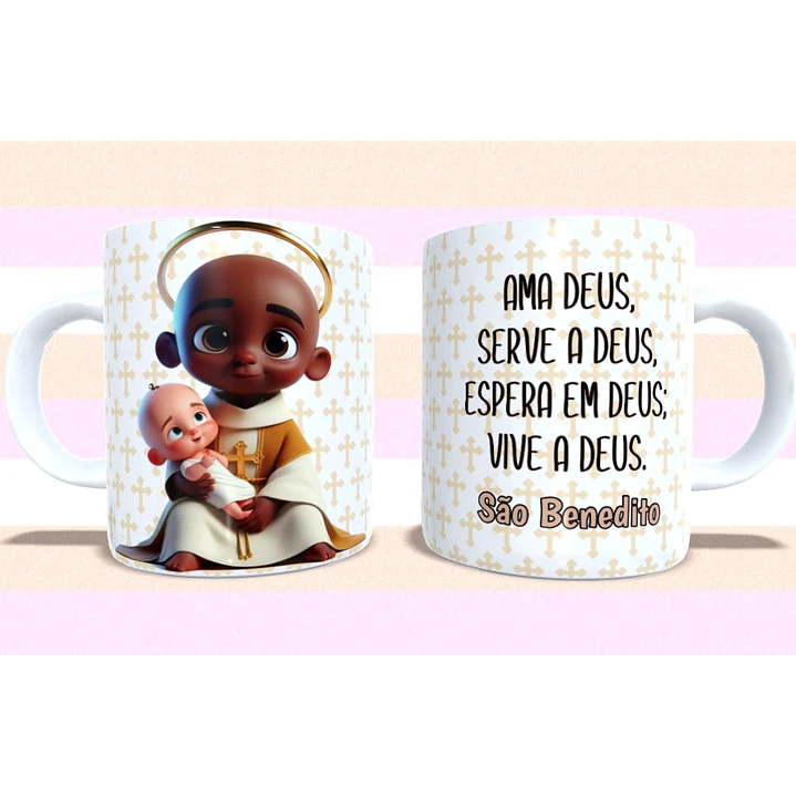 5 Arte para Caneca Santinhos cute Arquivo em Jpg  2