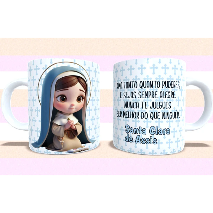 5 Arte para Caneca Santinhos cute Arquivo em Jpg  3