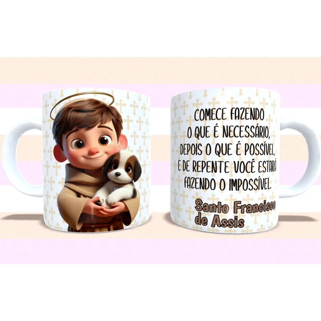 5 Arte para Caneca Santinhos cute Arquivo em Jpg  6