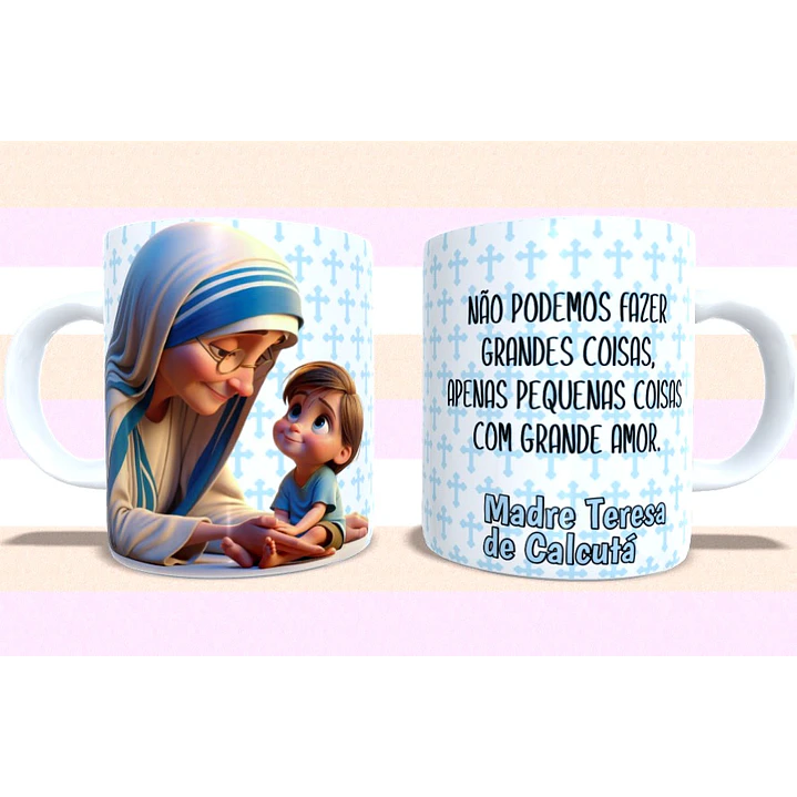 5 Arte para Caneca Santinhos cute Arquivo em Jpg  7