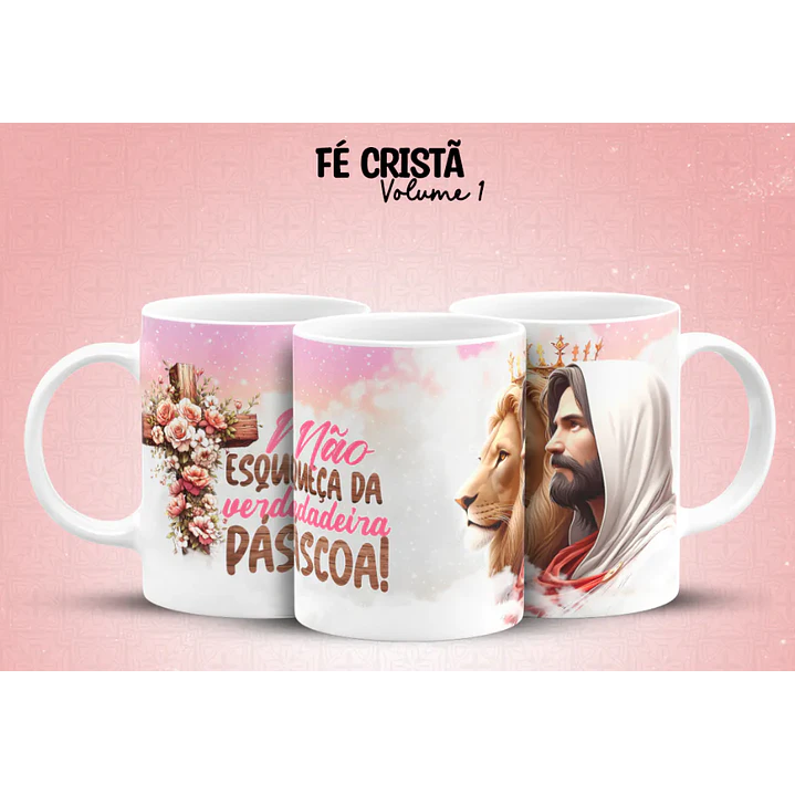 10 Arte para Caneca Fé Cristã Arquivo em Jpg 5