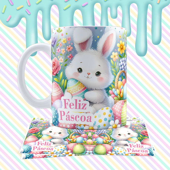 12 Arte para Caneca Páscoa Arquivo em Jpg 7