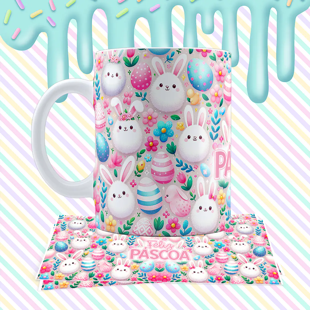 12 Arte para Caneca Páscoa Arquivo em Jpg 10