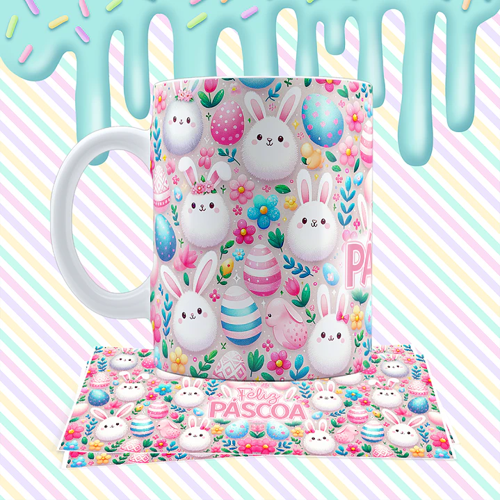 12 Arte para Caneca Páscoa Arquivo em Jpg 10