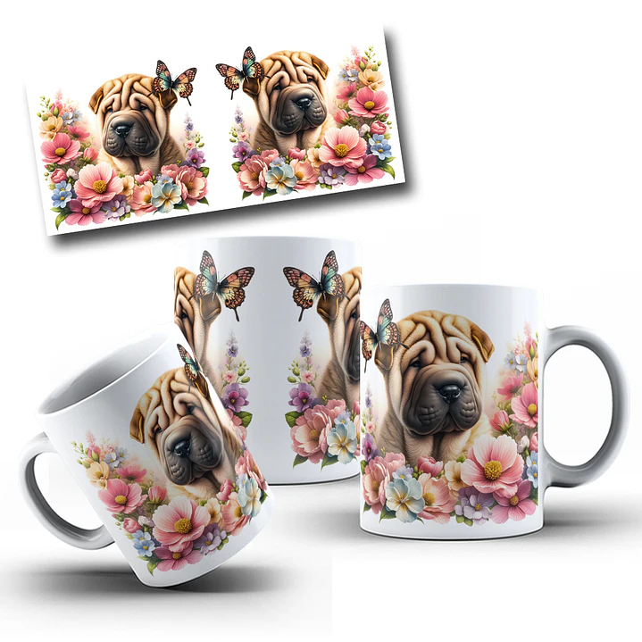 20 Arte para Caneca Animais Pets Arquivo em Jpg 8