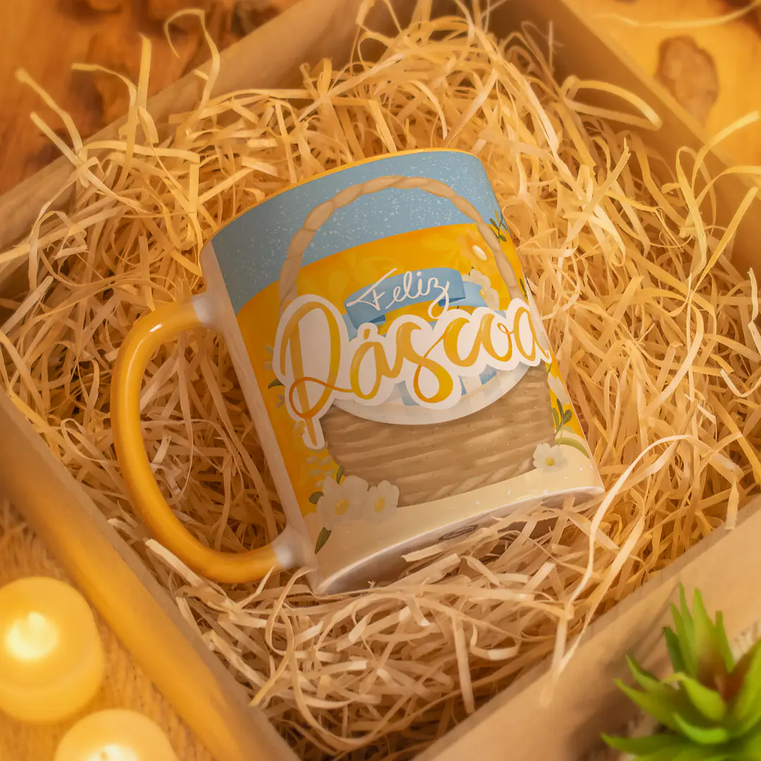 22 Arte para Caneca Páscoa Happy Arquivo em Jpg  4