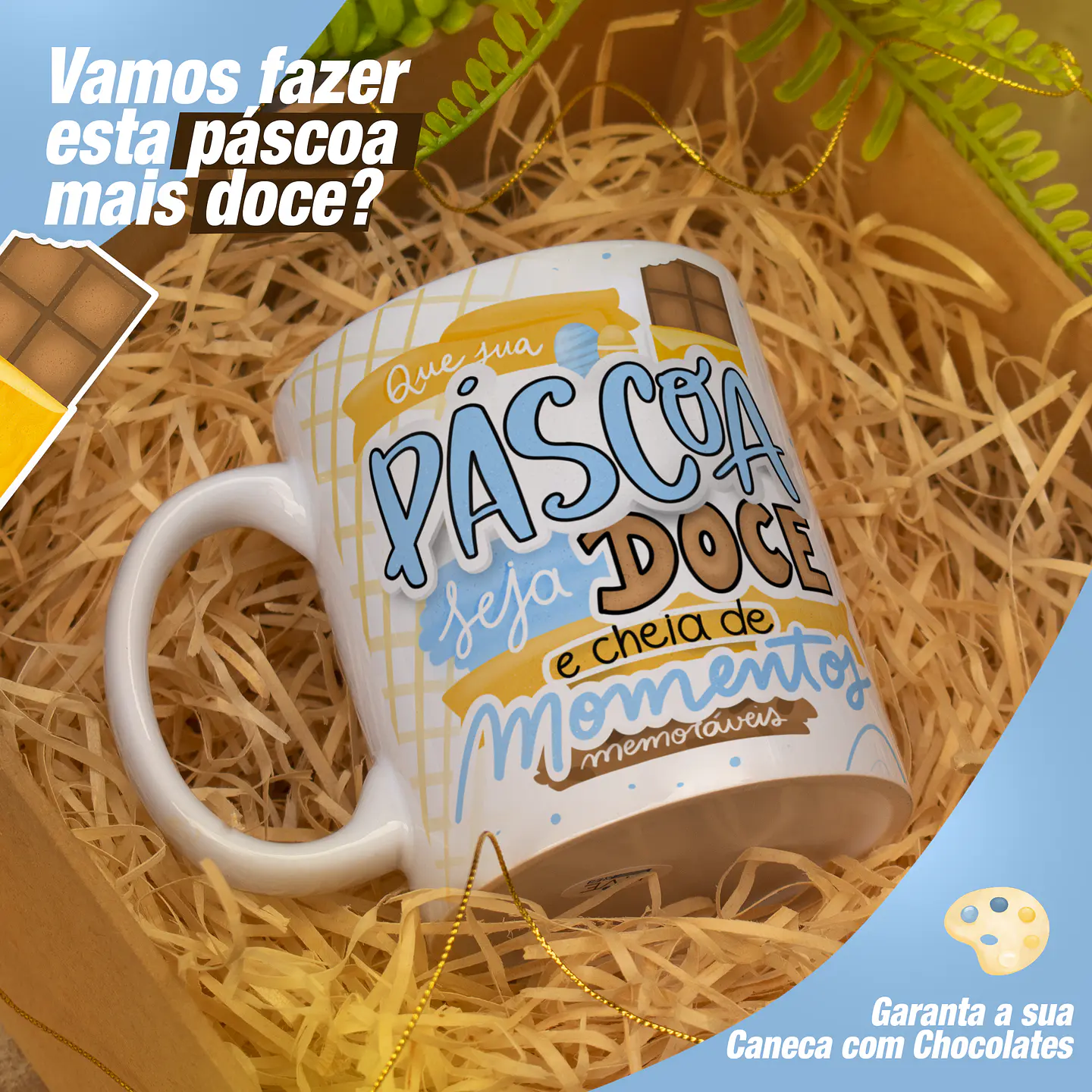 22 Arte para Caneca Páscoa Happy Arquivo em Jpg  6