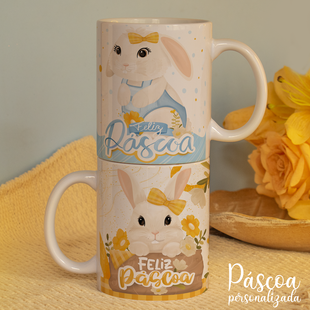 22 Arte para Caneca Páscoa Happy Arquivo em Jpg  11