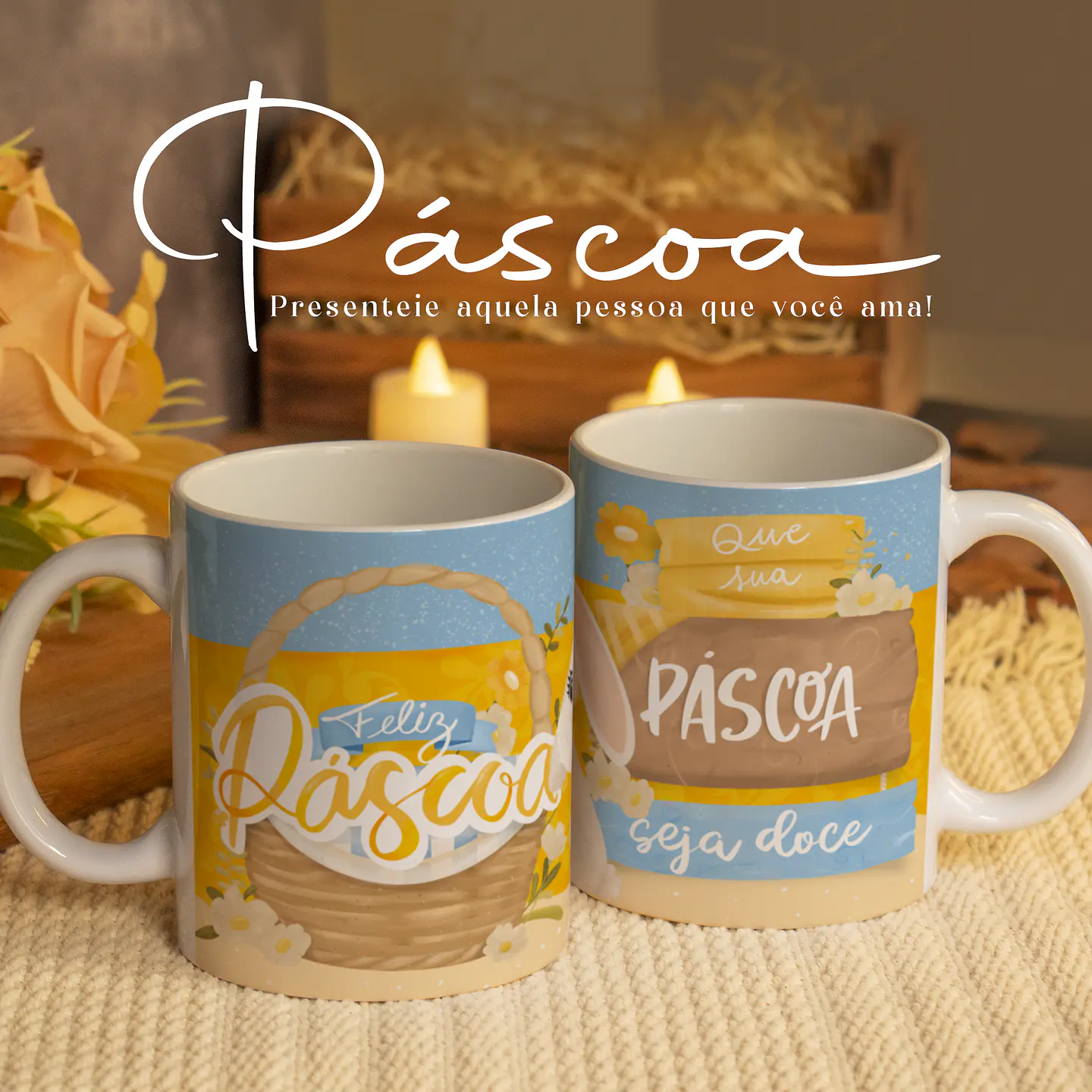22 Arte para Caneca Páscoa Happy Arquivo em Jpg  16