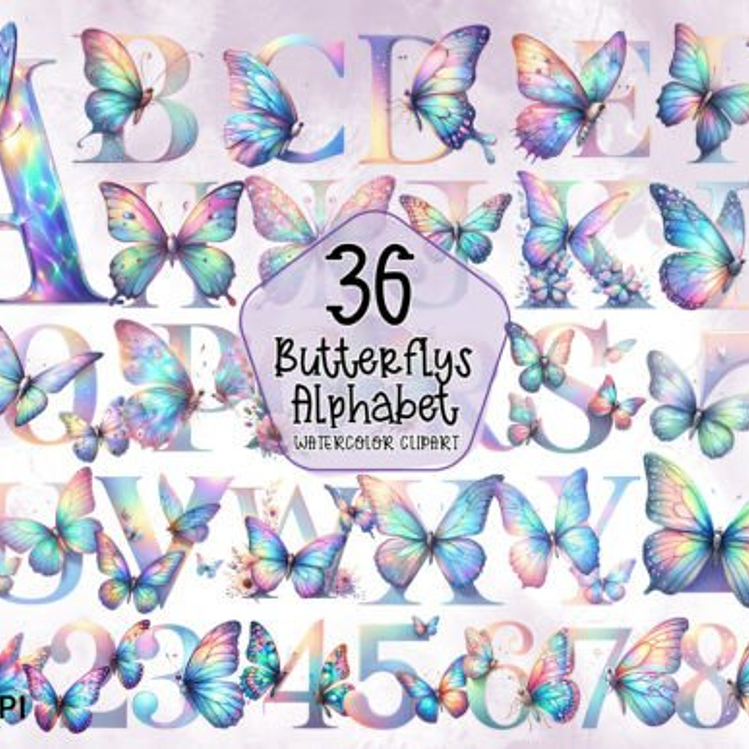 Kit Digital Alfabetos em Png  2