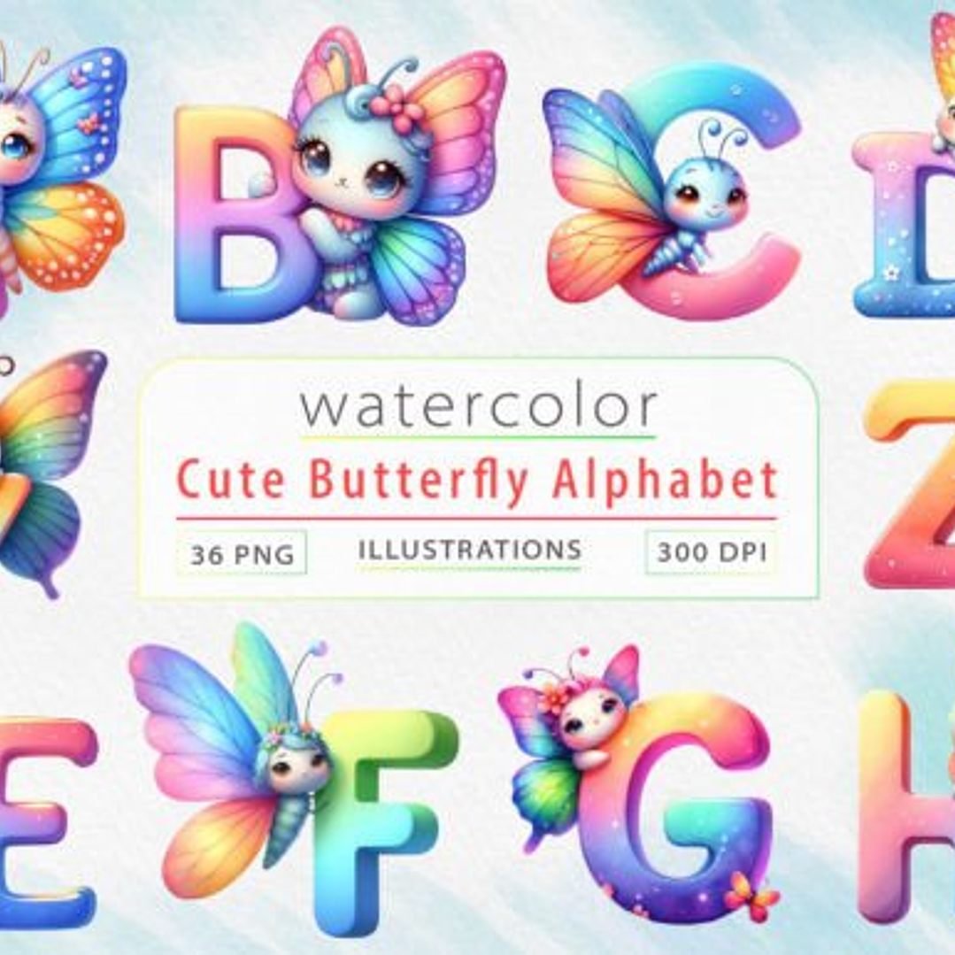 Kit Digital Alfabetos em Png  7