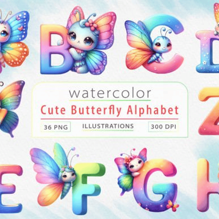 Kit Digital Alfabetos em Png  7