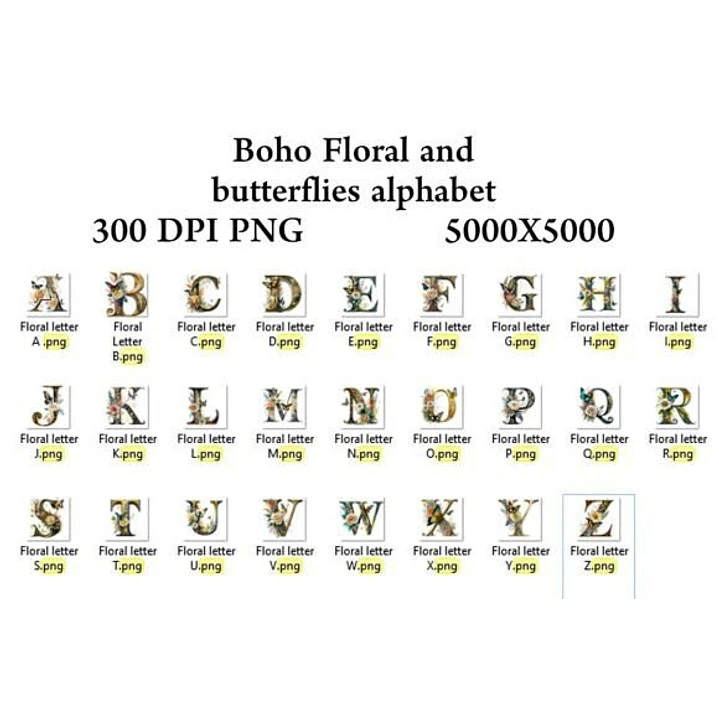 Kit Digital Alfabetos em Png  21