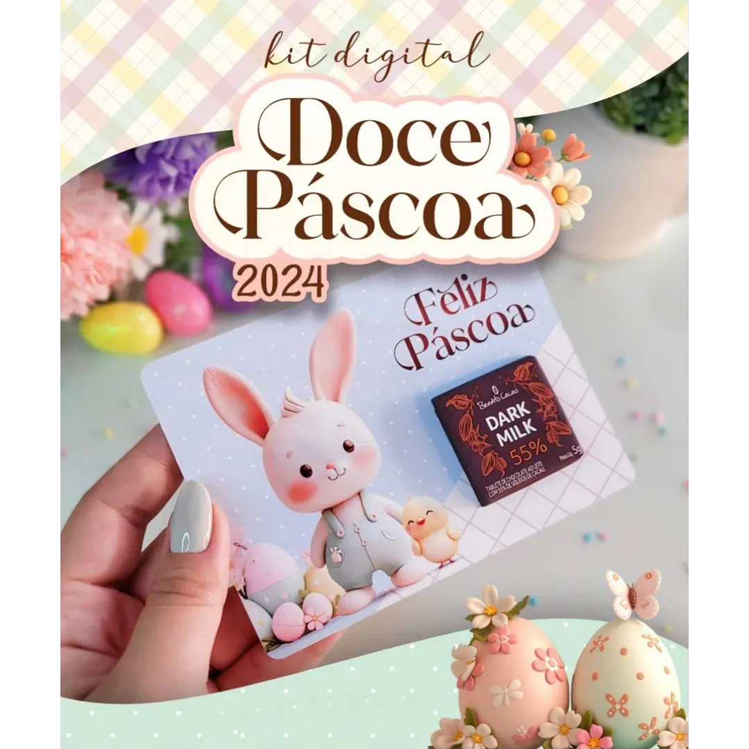 Kit Digital Mimos Doce Páscoa em Png 1