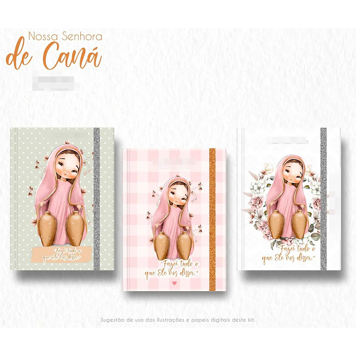 Kit Digital Nossa Senhora de Caná em Png 7