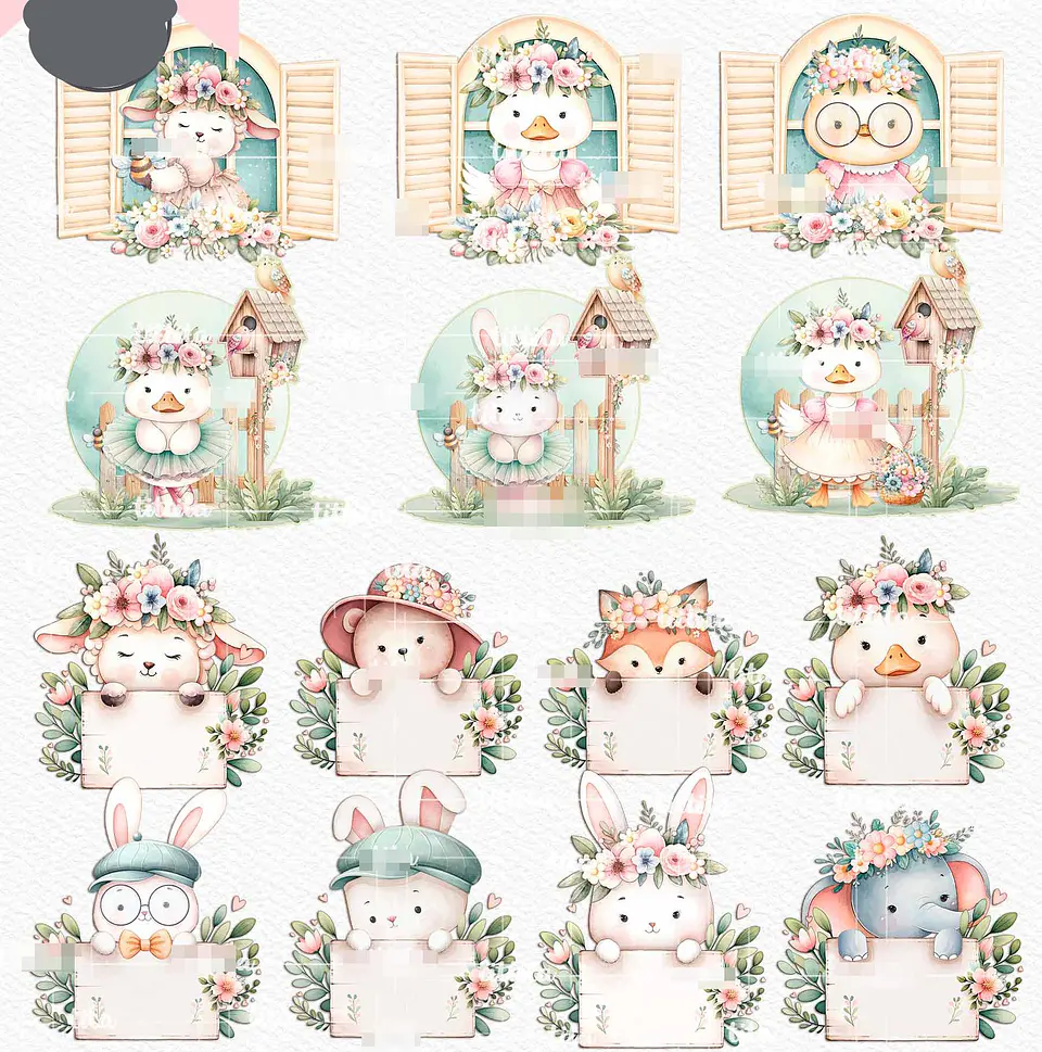 Kit Digital Primaveira Spring Time em Png  2