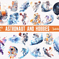 Kit Digital Mega Pacote Astronauta em Png - Thumbnail 10