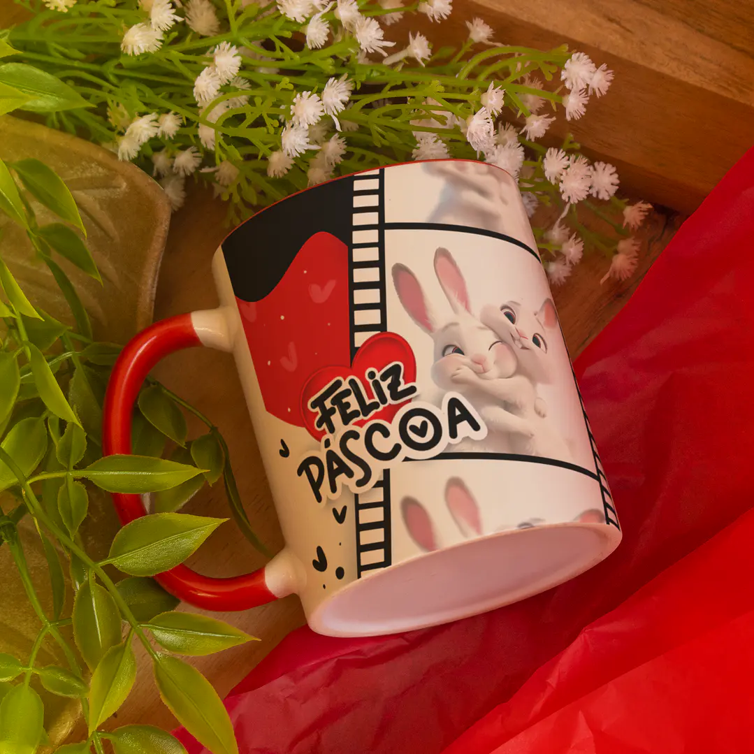 20 Arte para Caneca Páscoa Encantada Arquivo em Png 12