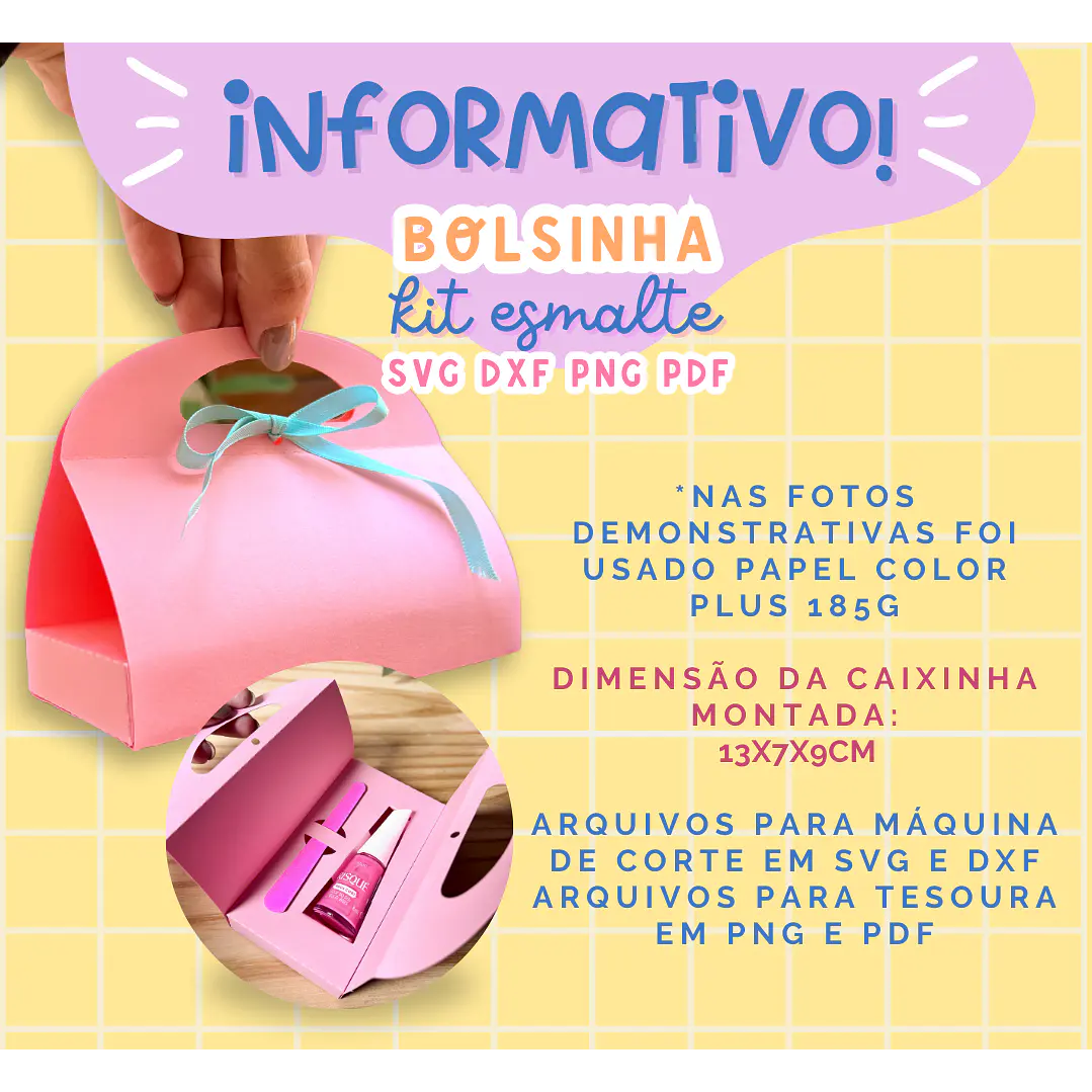 Arquivo de Corte Caixinhas Moldes Limpos para Personalização Pdf 9