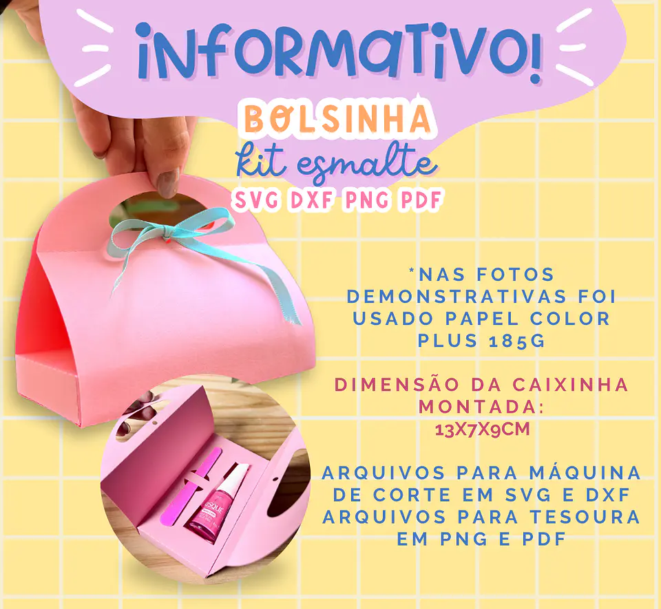 Arquivo de Corte Caixinhas Moldes Limpos para Personalização Pdf 9