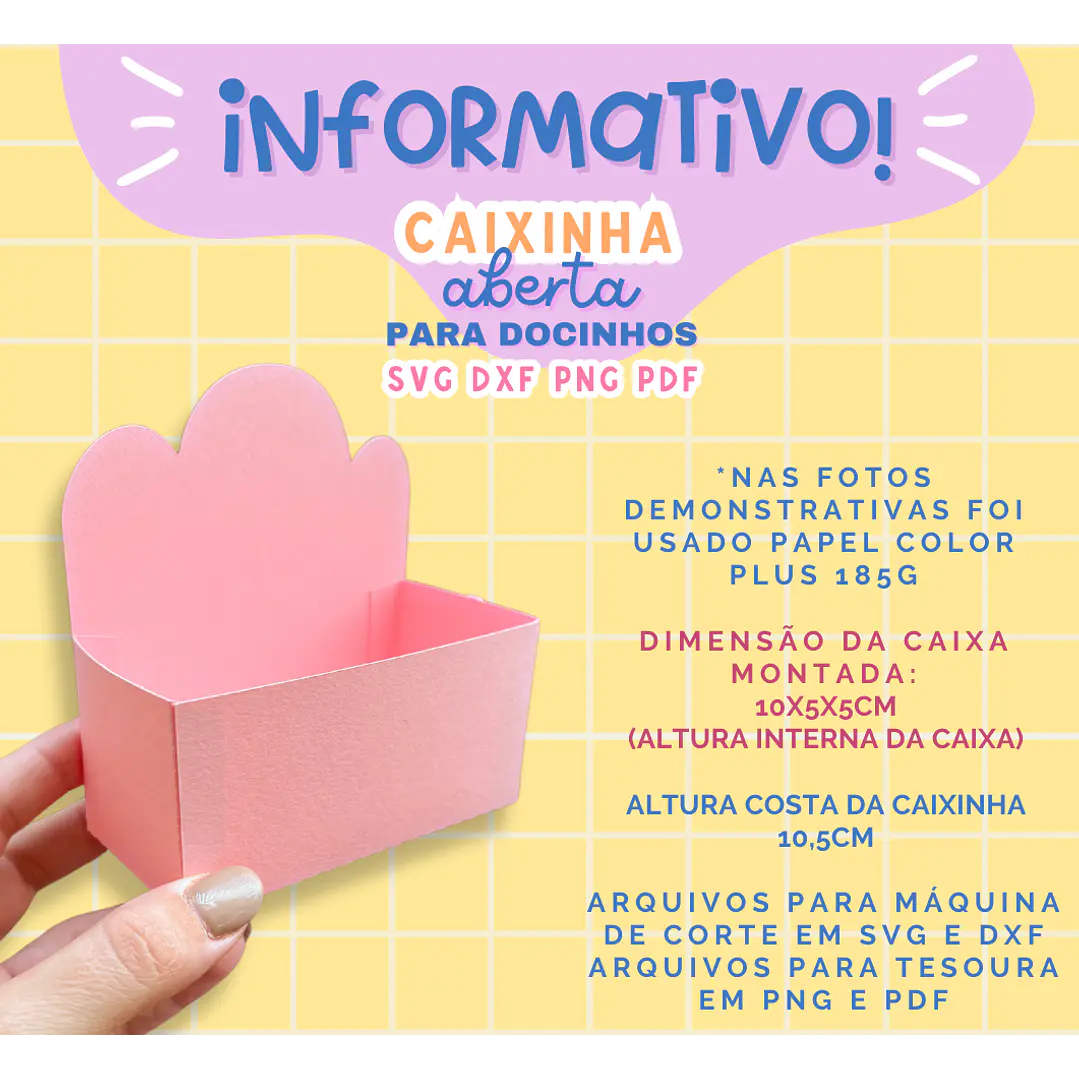 Arquivo de Corte Caixinhas Moldes Limpos para Personalização Pdf 10