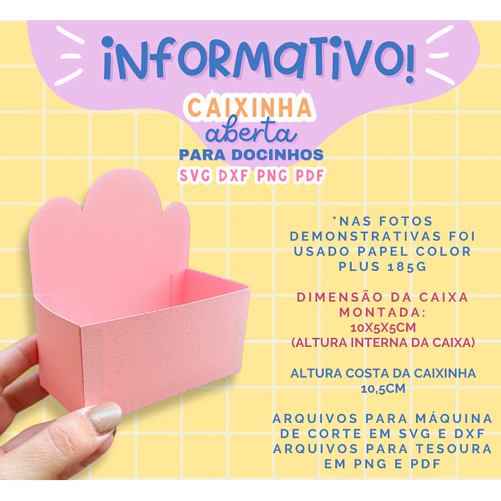Arquivo de Corte Caixinhas Moldes Limpos para Personalização Pdf 10