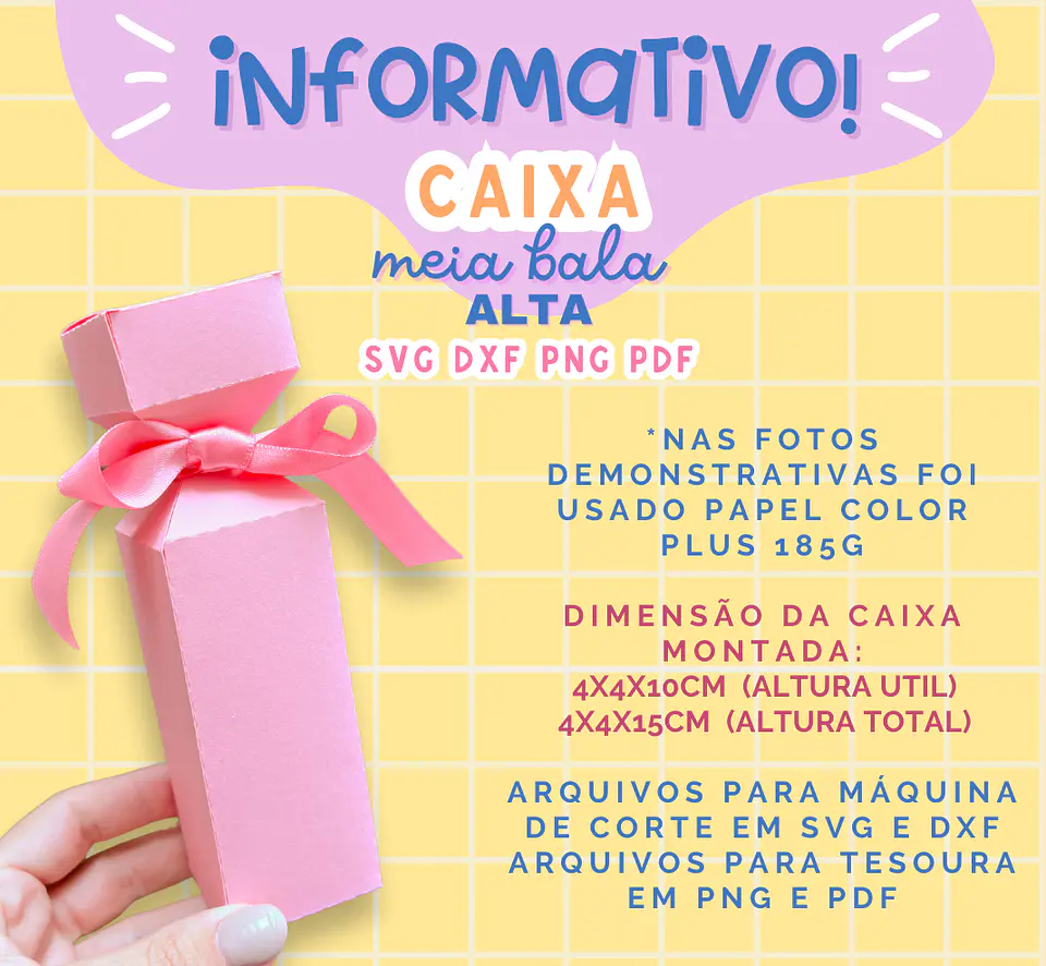 Arquivo de Corte Caixinhas Moldes Limpos para Personalização Pdf 11