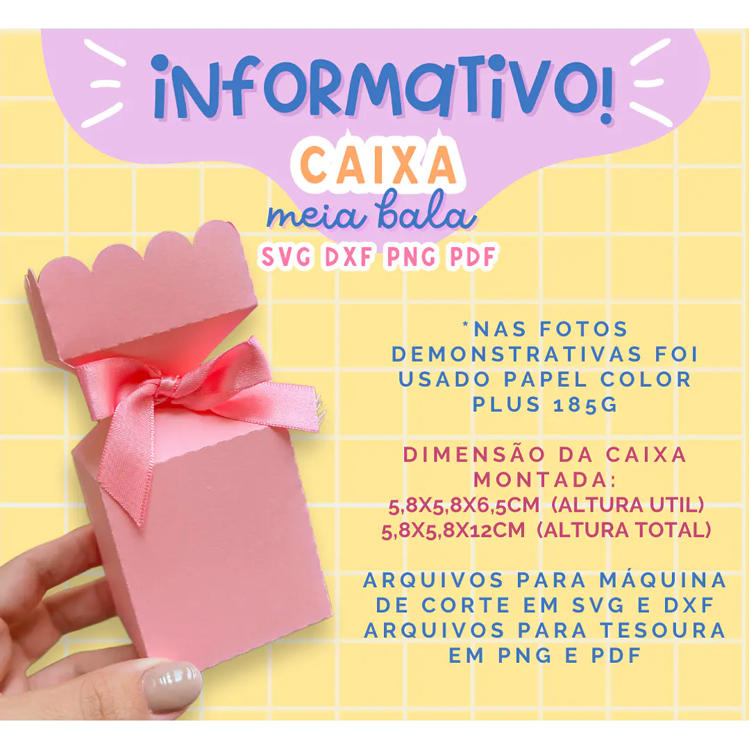 Arquivo de Corte Caixinhas Moldes Limpos para Personalização Pdf 12